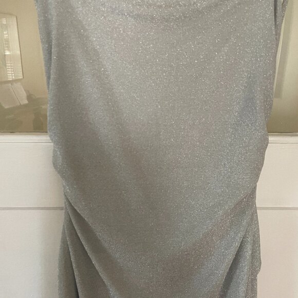 NWT Reformation Breslin Dress in Silver Sparkle, Medium - Picture 3 of 6
